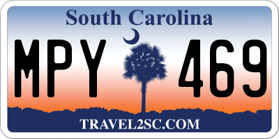 SC license plate MPY469