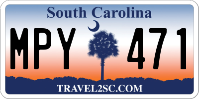 SC license plate MPY471