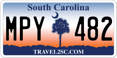 SC license plate MPY482