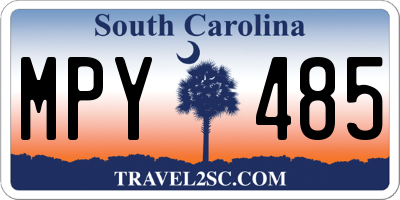 SC license plate MPY485