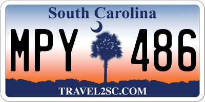 SC license plate MPY486