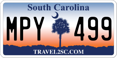 SC license plate MPY499