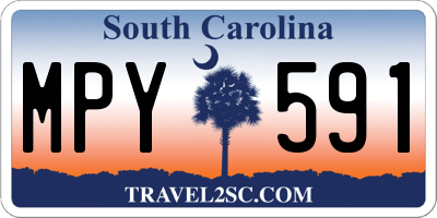 SC license plate MPY591