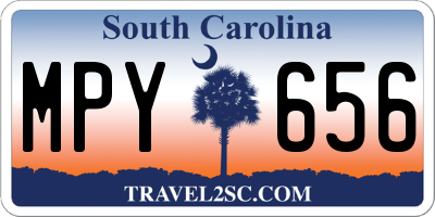 SC license plate MPY656