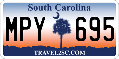 SC license plate MPY695