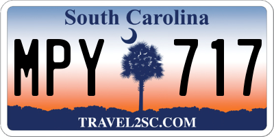 SC license plate MPY717