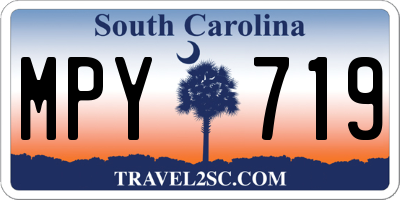 SC license plate MPY719