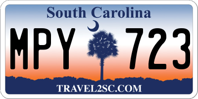 SC license plate MPY723