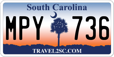 SC license plate MPY736