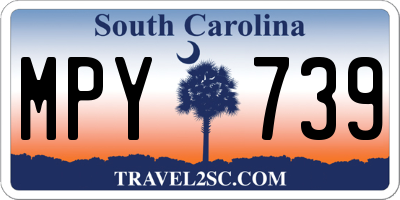 SC license plate MPY739