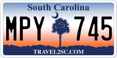 SC license plate MPY745