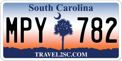 SC license plate MPY782