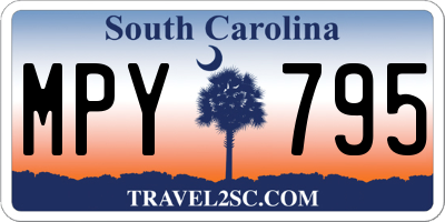 SC license plate MPY795