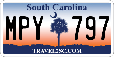 SC license plate MPY797