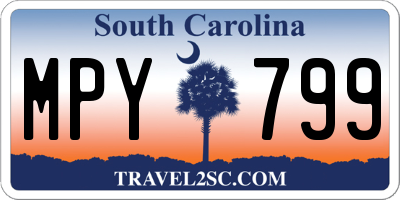 SC license plate MPY799