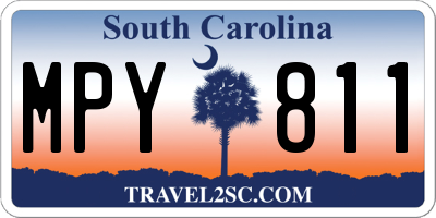 SC license plate MPY811