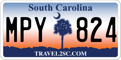 SC license plate MPY824