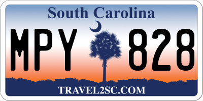 SC license plate MPY828