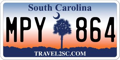 SC license plate MPY864
