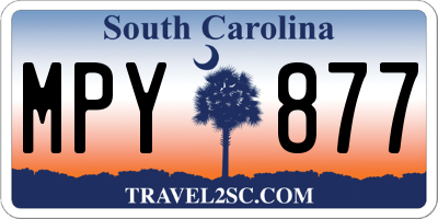 SC license plate MPY877