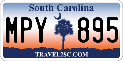 SC license plate MPY895