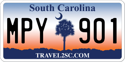 SC license plate MPY901