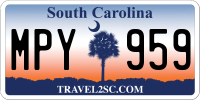 SC license plate MPY959