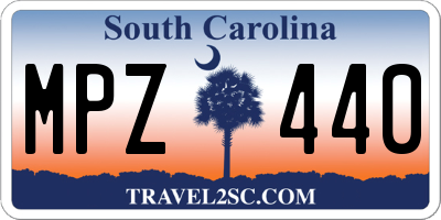SC license plate MPZ440