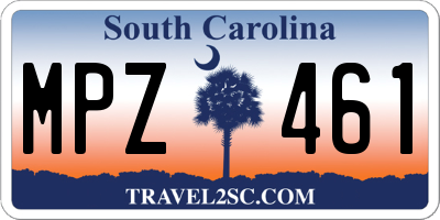 SC license plate MPZ461