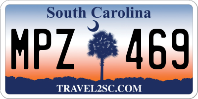 SC license plate MPZ469
