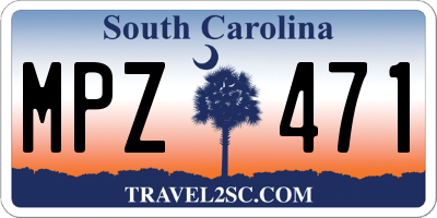 SC license plate MPZ471