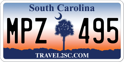 SC license plate MPZ495