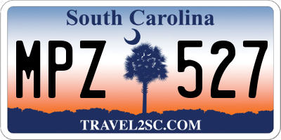 SC license plate MPZ527