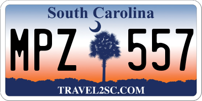 SC license plate MPZ557