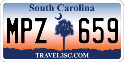 SC license plate MPZ659