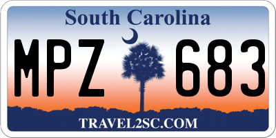 SC license plate MPZ683