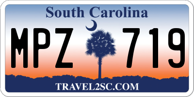 SC license plate MPZ719