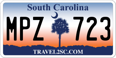 SC license plate MPZ723