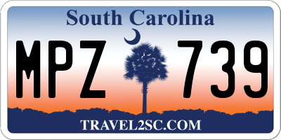 SC license plate MPZ739
