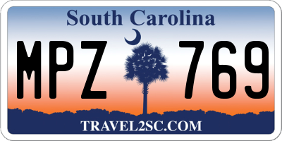 SC license plate MPZ769