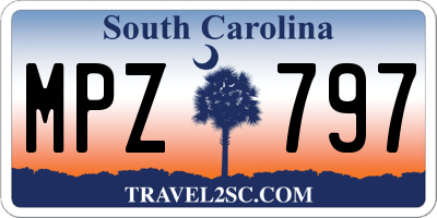 SC license plate MPZ797