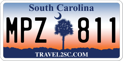 SC license plate MPZ811