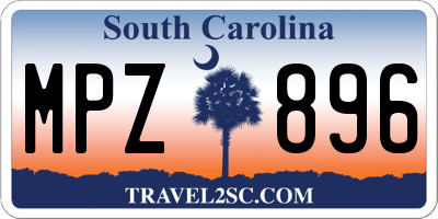 SC license plate MPZ896