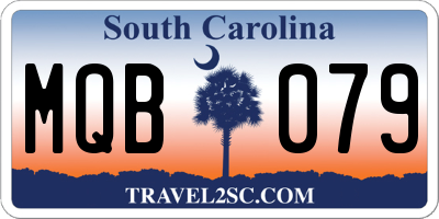 SC license plate MQB079