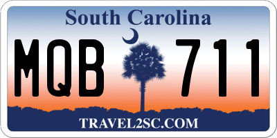 SC license plate MQB711