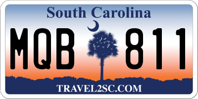 SC license plate MQB811
