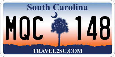 SC license plate MQC148