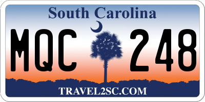 SC license plate MQC248