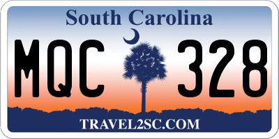 SC license plate MQC328
