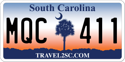 SC license plate MQC411